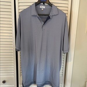 Peter Millar Slate Blue Short Sleeve Polo